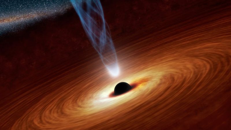 Черная дыра, космос, вселенная (horizontal)