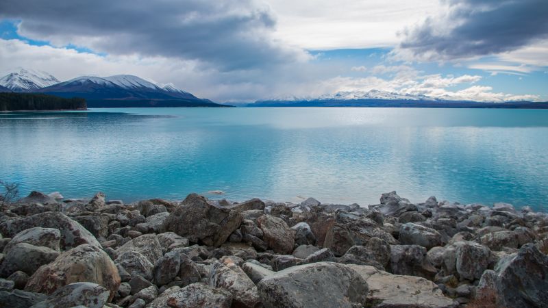 Новая Зеландия, озеро Пукаки (horizontal)