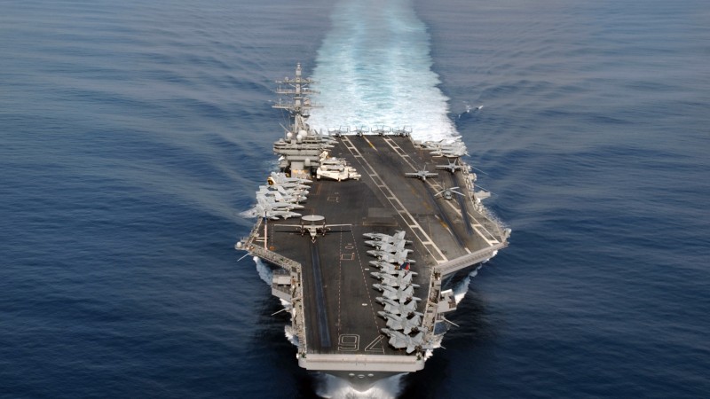 авианосец, Нимиц, Рональд Рейган, ВМС США (horizontal)