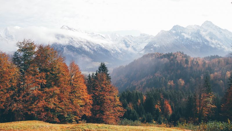 Оберстдорф, Германия, горы, осень (horizontal)