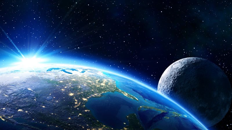 Земля, луна, планета (horizontal)