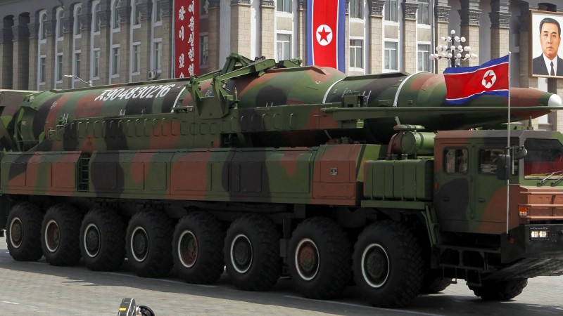 ракета, КНДР, Северная Корея (horizontal)