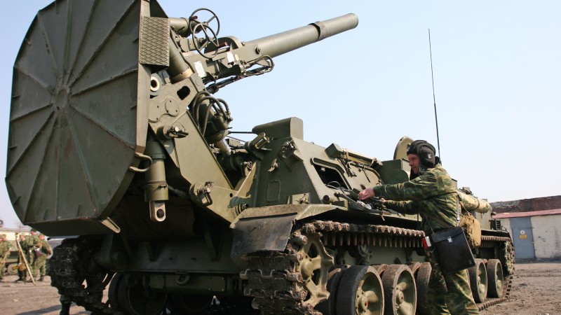 2С4 Тюльпан, самоходный миномёт, артиллерия, Армия России (horizontal)
