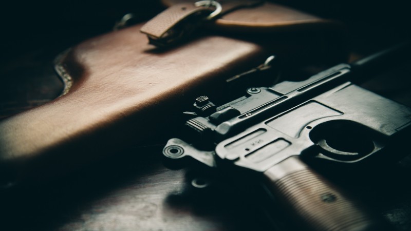 Маузер К96, пистолет, кобура (horizontal)
