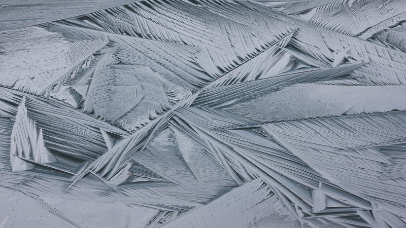 лед, белый, зима, абстракция (horizontal)