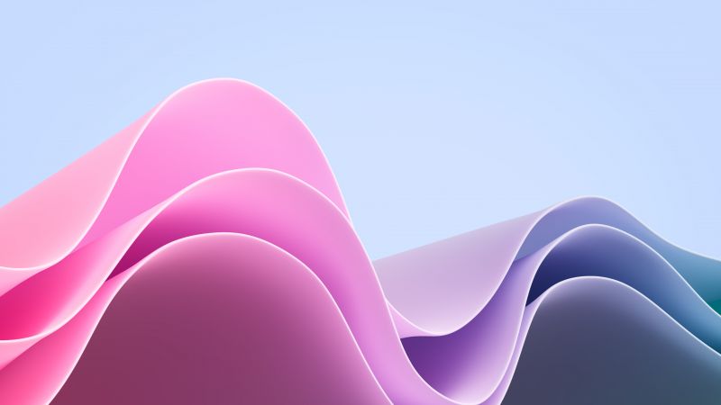 Виндовс 11, цветные волны (horizontal)