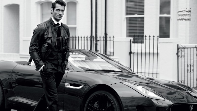 Дэвид Генди, Топ Модель 2015, модель, Лондон, Великобритания, машина, улица (horizontal)