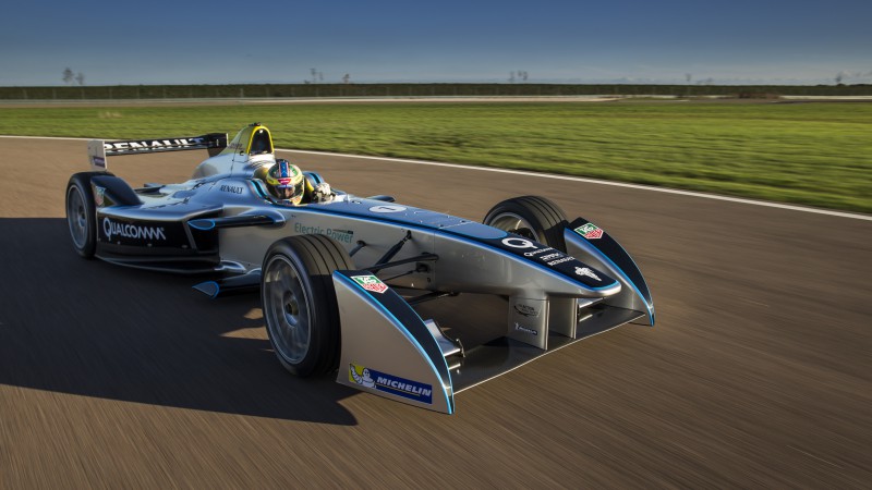 Формула Е 2015, гоночный электромобиль, тест драйв (horizontal)