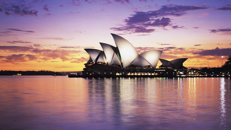 Оперный театр, Сидней, Австралия, Туризм, Путешествие (horizontal)