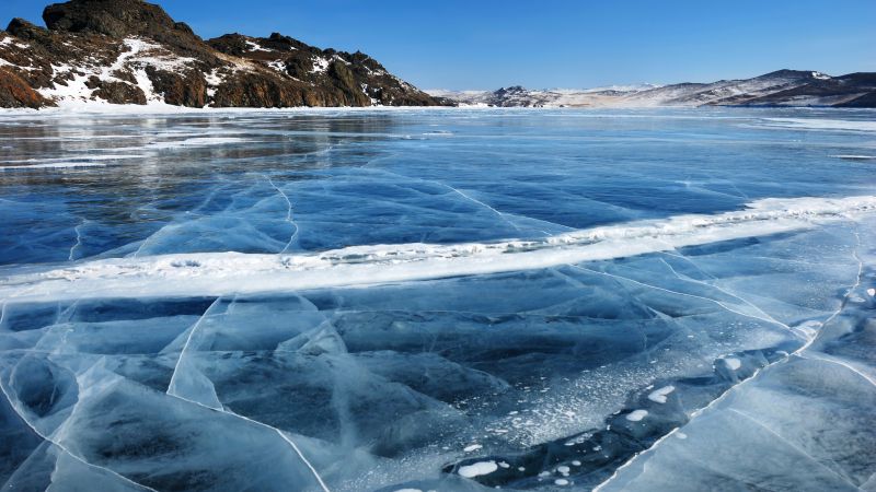Байкал, 5k, 4k, 8k, лед, озеро, горы (horizontal)