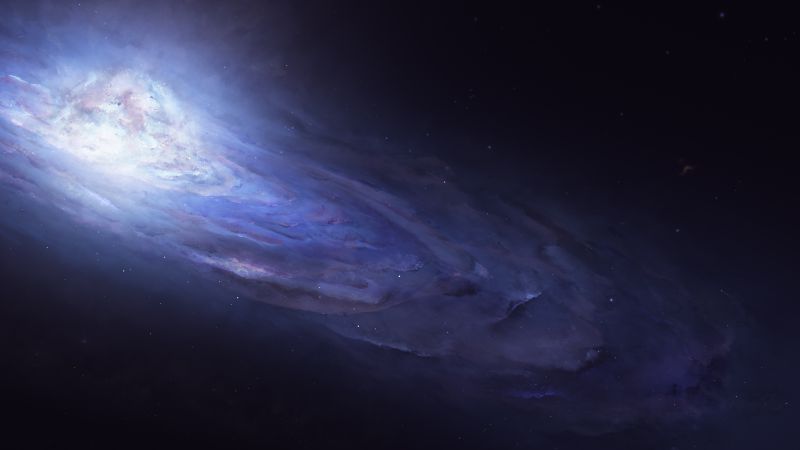 Туманность, космос, звезды, Андромеда (horizontal)