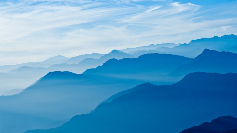 Гималаи, 5k, 4k, Непал, горы, небо, облака (horizontal)