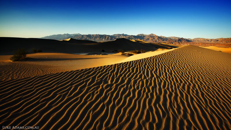 Долина Смерти, 4k, 5k, 8k, США, пустыни, дюны, песок (horizontal)