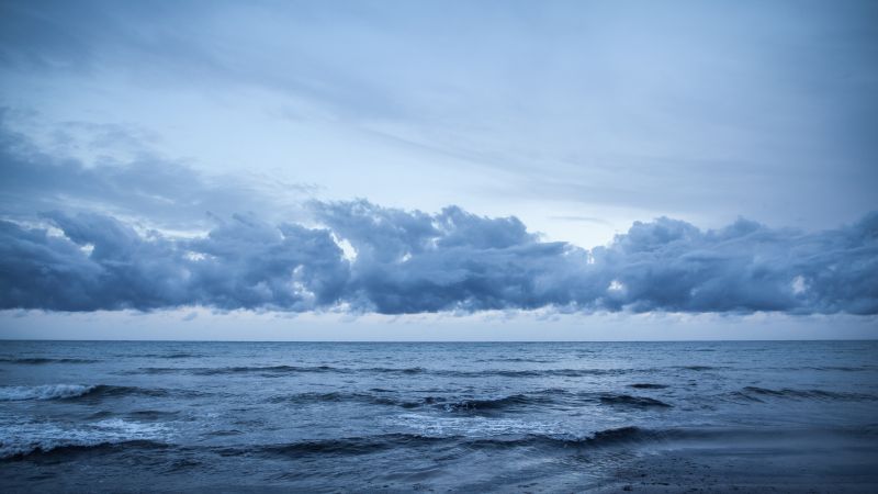 Плайя-де-Миджорн, 4k, 5k, Форментера, Балеарские острова, Испания, облака (horizontal)