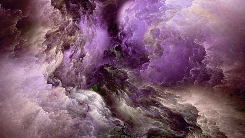 Облака, 4k, 5k, 8k wallpaper, абстрактный, фиолетовый (horizontal)