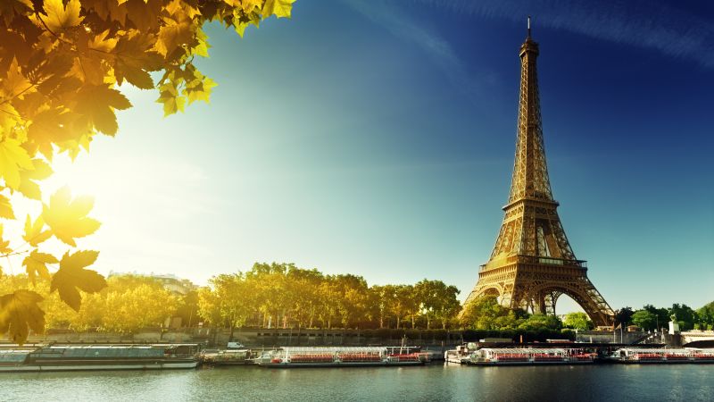 Париж, Эйфелева башня, Франция, осень, путешествия, туризм (horizontal)