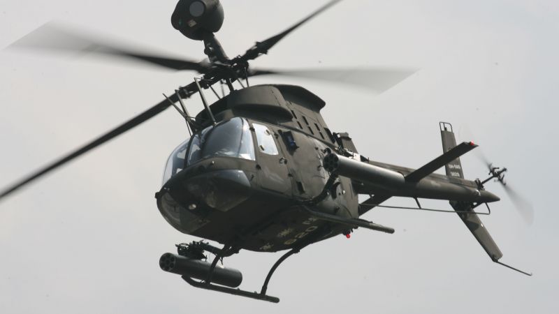 OH-58 Кайова, вертолет, Армия США (horizontal)