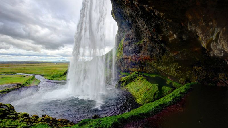 Сельяландсфосс, 5k, 4k, Исландия, водопад, путешествие, туризм (horizontal)