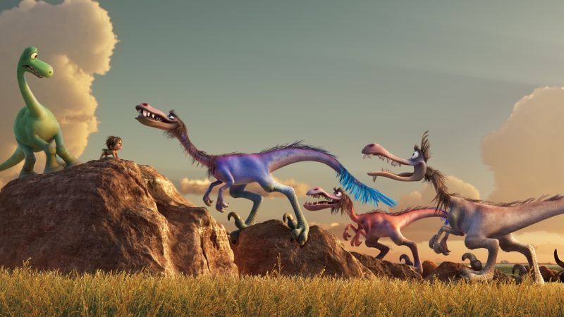 Хороший динозавр, динозавры (horizontal)