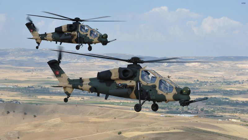 Агуста Вестланд Т-129, армия Турции, вертолет, Турция (horizontal)