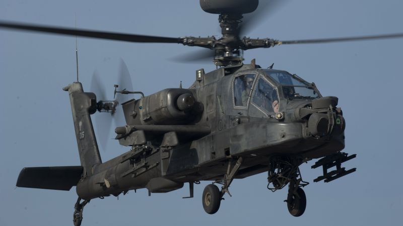 Апаче АШ-64, боевой вертолет, Армия США, ВВС США (horizontal)