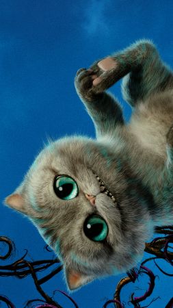 Алиса в Зазеркалье, чеширский кот, шляпник, лучшие фильмы 2016 (vertical)