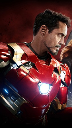 Первый мститель: Гражданская война, железный человек, Марвел, лучшие фильмы 2016 (vertical)