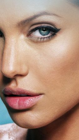 Анджелина Джоли, Самые популярные знаменитости, модель, брюнетка (vertical)