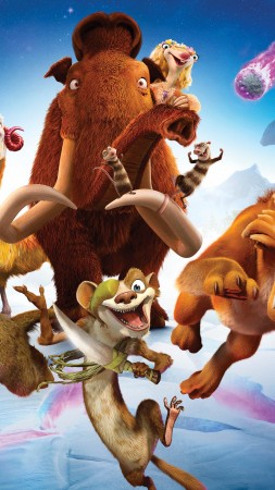 Ледниковый период 5: Столкновение неизбежно, сид, ленивец, мамонты, лучшие мультфильмы 2016 (vertical)