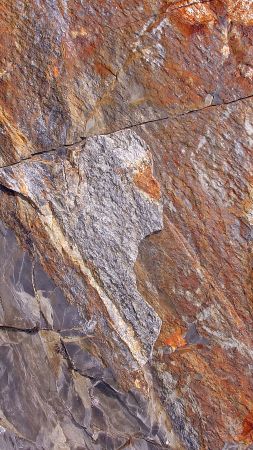камень, 4k, 5k, коричневый, текстура, трещины (vertical)