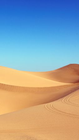 пустыня, 5k, 4k, 8k, песок, дюны, небо (vertical)