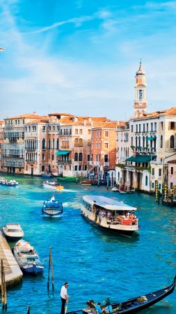 Большой канал, Венеция, Италия, путешествие, туризм, бронирование (vertical)