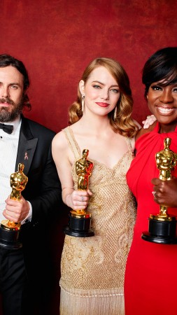 Оскар 2017, победители, Эмма Стоун, лучший фильм (vertical)