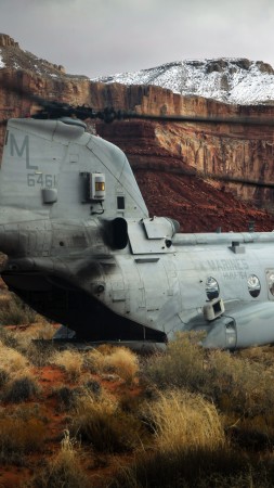 Чинук, военно-транспортный вертолёт, Армия США (vertical)