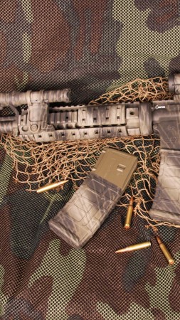 винтовка, АР-15, камуфляж, амуниция (vertical)