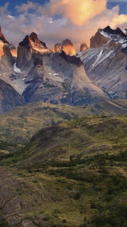 Патагония, 4k, HD, Чили, горы (vertical)