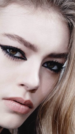 Адриана Джулигер, модель, весна, макияж, глаза, блондинка (vertical)