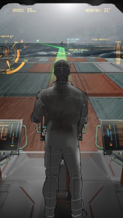 навигация грузового судна, 2025, будущее, капитанский мостик (vertical)