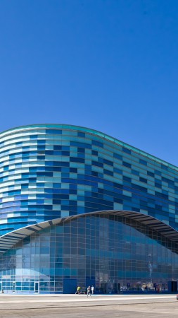 Айсберг, ледовый дворец спорта, Сочи, Россия, голубой (vertical)