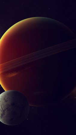 экзопланета, планета, космос, звезды (vertical)