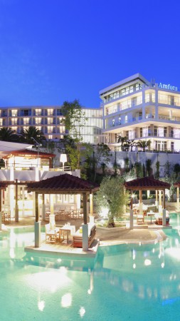 Отель Амфора, Хвар, Хорватия, Лучшие отели, туризм, курорт, путешествие, бассейн (vertical)