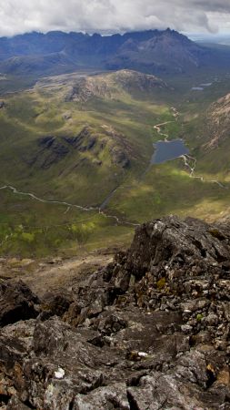 Шотландия, 4k, HD, путешествие, туризм, горы (vertical)