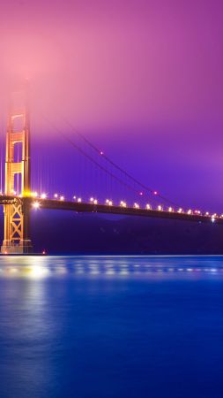 Золотые Ворота, Сан-Франциско, Туризм, Путешествие (vertical)