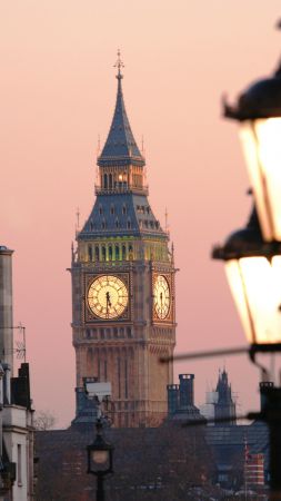 Биг-Бен, Лондон, Англия, Туризм, Путешествие (vertical)