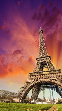 Эйфелева башня, Париж, Франция, Туризм, Путешествие (vertical)