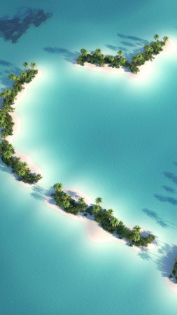 Мальдивы, 5k, 4k, Индийский Океан, Лучшие пляжи мира, остров, пальмы, любовь (vertical)