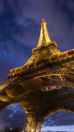 Эйфелева башня, Париж, Франция, путешествия, туризм (vertical)