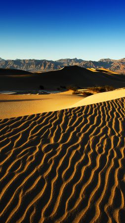 Долина Смерти, 4k, 5k, 8k, США, пустыни, дюны, песок (vertical)