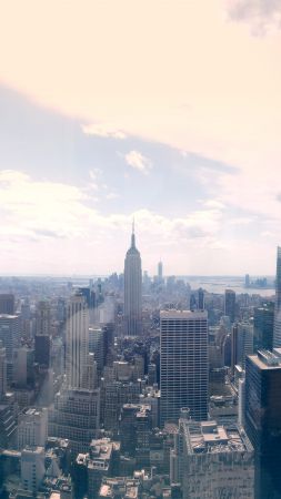 Нью-Йорк, США, небоскребы, путешествия, туризм (vertical)