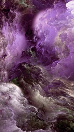 Облака, 4k, 5k, 8k wallpaper, абстрактный, фиолетовый (vertical)